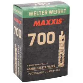   700X33/50C Maxxis WELTER WEIGHT Preszta szelepes 48mm gumitömlő 128g 