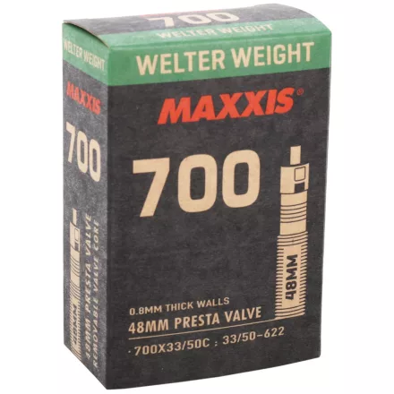 700X33/50C Maxxis WELTER WEIGHT Preszta szelepes 48mm gumitömlő 128g 