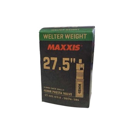 27.5x2.0/3.0 FV48 Presta Maxxis Welter Weight Fat/Plus Gumitömlő 225g