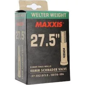   27.5x2.0/3.0 AV48 Maxxis Welter Weight Fat/Plus 48mm Autó szelep Gumitömlő 225g