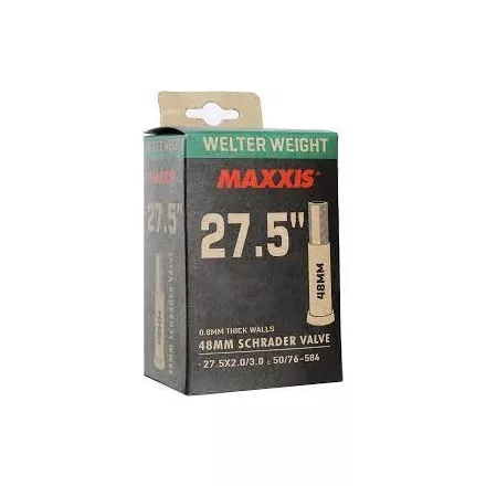 27.5x2.0/3.0 AV48 Maxxis Welter Weight Fat/Plus 48mm Autó szelep Gumitömlő 225g
