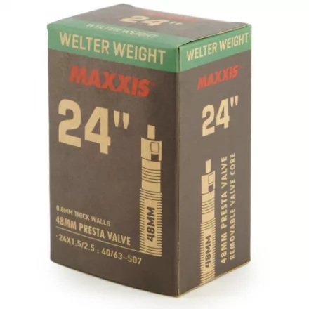 Belső Maxxis 24X1.5/2.5 WELTER WEIGHT Presta szelepes 48mm 148g