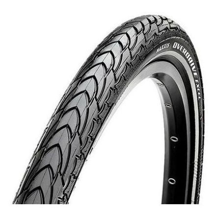 700x35C Maxxis OVERDRIVE EXCEL Silkshield/fényvisszaverős Drótperemes gumiköpeny 590g