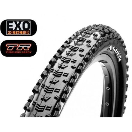 29x2.10 WT Maxxis Aspen AR 120Tpi Dual EXO Tubeless Ready Hajtogatós 721g gumiköpeny