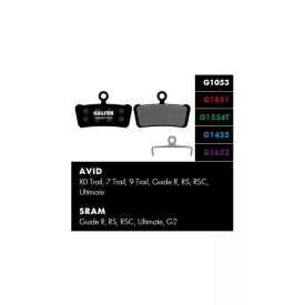   GALFER Sram FD459 Advanced FÉKBETÉT Guide 4 dugattyús fékekhez
