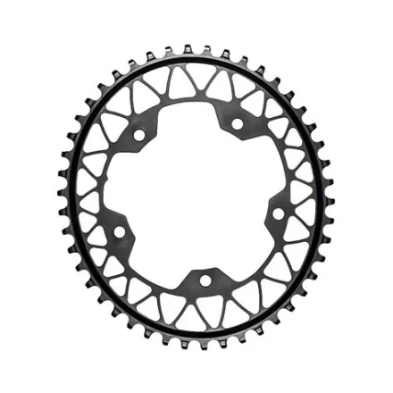 Lánckerék aB GRAVEL OVAL 110BCD 5 lyukas csavarokkal fekete 44T