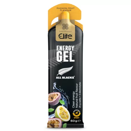 Healthspan Elite All Blacks Elektrolitos energiagél - 60g - Passiógyümölcs