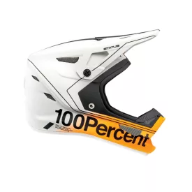   100% Status XXL (63-64cm) DH/BMX full face sisak fehér/narancs akció