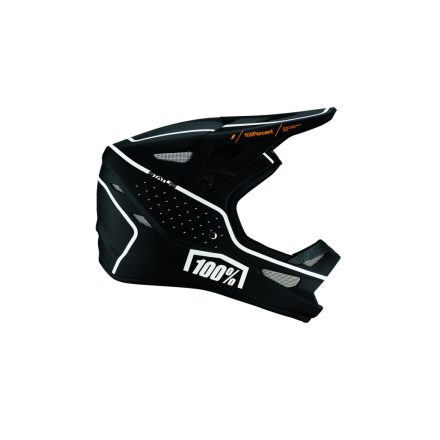 100% Status DH/BMX full face sisak fekete-fehér dreamflow