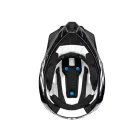 L-es 100% Trajecta fullface enduro bukósisak 860g fekete-fehér 