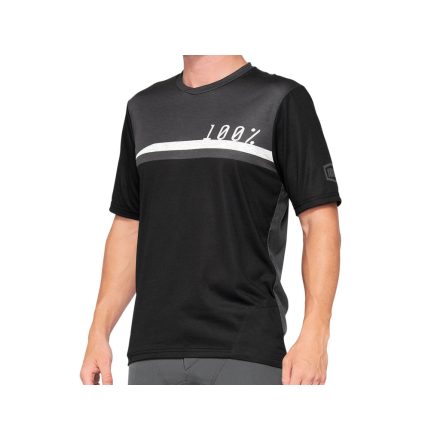 100% Airmatic fekete/szürke S-es mez 