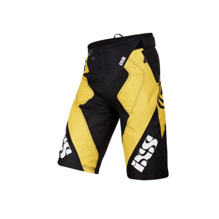 iXS Vertic DH fekete/sárga rövidnadrág