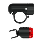 Knog PLug fekete első és hátsó lámpa szett