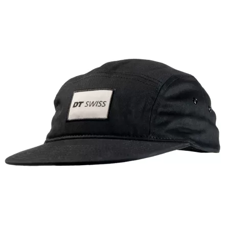 Sapka DT Swiss 5 panel fekete szürke logo