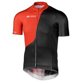 Országúti mez DT Swiss fekete-piros 2022 XXL
