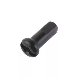   12mm hosszú DT Swiss réz küllőanya, 2mm küllőhöz fekete