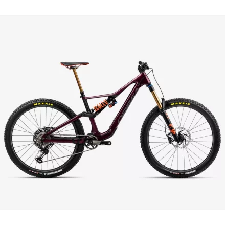 S-es 2024 Orbea Rallon M-LTD vörös Metallic Mulberry (Gloss) -Black (Matt) karbon fully enduro kerékpár Akció