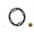 Lánckerék aB MTB OVAL 104BCD N/W fekete 32T