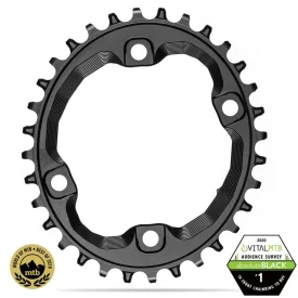   Lánckerék aB MTB OVAL XT M8000 asszimetrikus N/W fekete 30T HG+ 12 sebességes