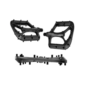   Praxis Brodium – prémium nagy lapos 115 × 114mm, 399g platform pedál fekete