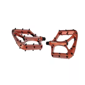   Praxis Brodium – prémium nagy lapos 115 × 114mm, 399g platform pedál narancs