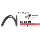 650Bx48 (27,5x1,75) PANARACER Gravelking SK TLC Tubeless 126tpi Barna falú hajtogatós gumiköpeny