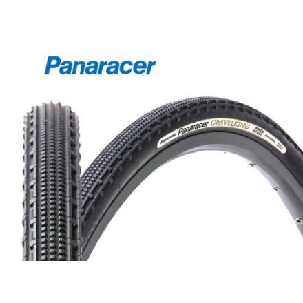 700x40C PANARACER Gravelking SK Tubeless 126tpi Fekete hajtogatós gumiköpeny