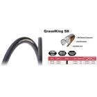 700x45C PANARACER Gravelking SK Tubeless 126tpi Fekete hajtogatós gumiköpeny