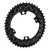 Lánckerék Országúti/Gravel SubCompact OVAL 110BCD 4 lyukas fekete 46T