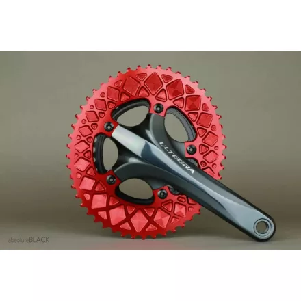 Lánckerék aB Országúti OVAL 110BCD 5 lyukas piros 50T