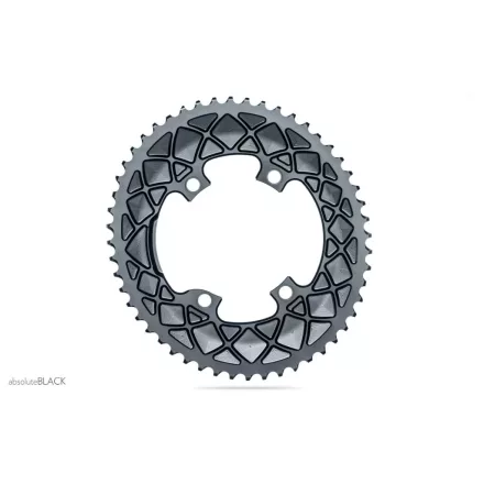 Lánckerék aB Országúti OVAL 110BCD asszim Shimano 9100/8000 4 lyukas szürke 50T