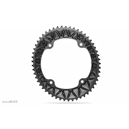 Lánckerék aB Országúti OVAL Campagnolo fekete 145/112BCD 4 lyukas 53T