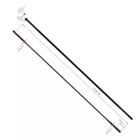 Küllő DT Swiss Aero comp egyenes 2.0/2.3/1,25x262 fekete