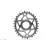 Lánckerék MTB OVAL XTR/XT M9100/M8100 directmount N/W szürke 32T