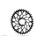 Lánckerék aB CX OVAL SRAM Direct Mount GXP & BB30 fekete 38T