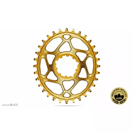 Absolute Black 30T MTB OVAL SRAM Direct Mount/GXP N/W arany Lánckerék (6mm offset)