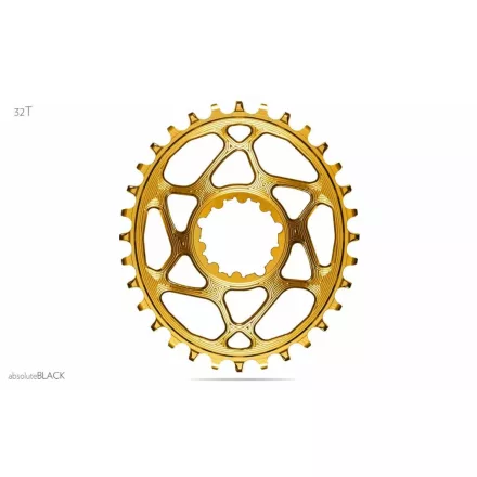 Absolute Black 34T MTB OVAL SRAM Direct Mount BOOST 148 arany Lánckerék (3mm offset)