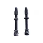 44mm FV Presta Tubeless szelep párban Inserthez is Fekete