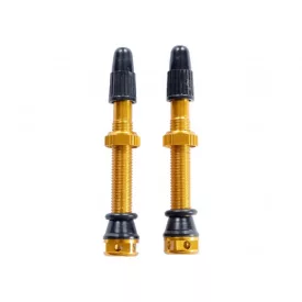 44mm FV Presta Tubeless szelep párban Inserthez is Narancs