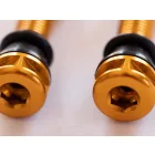 44mm FV Presta Tubeless szelep párban Inserthez is Narancs