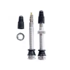 44mm FV Presta Tubeless szelep párban Inserthez is Ezüst