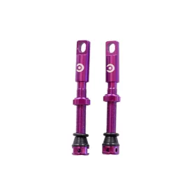   44mm FV Presta Tubeless szelep párban Inserthez is Lila, Alu szelepsapkával