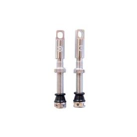   44mm FV Presta Tubeless szelep párban Inserthez is Ezüst, Alu szelepsapkával