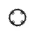Shimano 104mm 4 furatos 36T SM-CRE80-12 36F szimmetrikus fekete lánckerék (SM-CRE80-12-B)