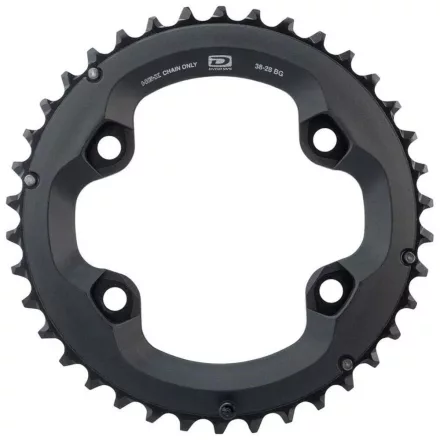 34t Shimano FC-M6000 4 furatos Aszimmetrikus 2x10seb. ALU (M6000, M7000, M8000-hez) Lánckerék