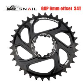   34t Snail Sram Direct mount 11-12 seb. fekete 6mm Offset 7075 Alu lánckerék