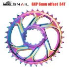 34t Snail Sram Direct mount 11-12 seb. OilSlick, 6mm Offset 7075 Alu lánckerék