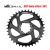 36t Snail Sram Direct mount 11-12 seb. fekete 6mm Offset 7075 Alu lánckerék