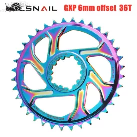   36t Snail Sram Direct mount 11-12 seb. OilSlick, 6mm Offset 7075 Alu lánckerék