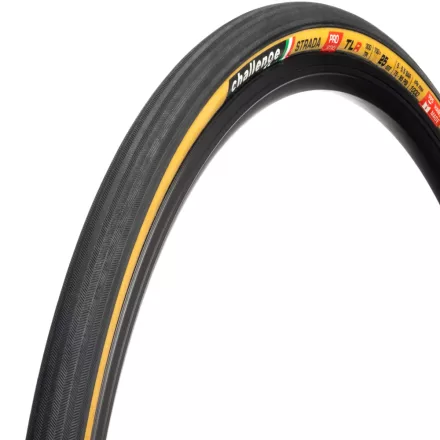 CHALLENGE gumiabroncs STRADA Pro TLR 700x27 fekete/barna